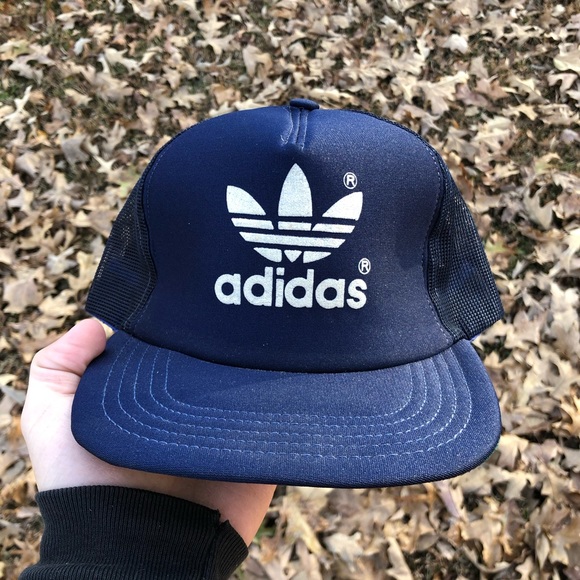 adidas Other - Vintage 80s Adidas Trefoil Logo Mesh Trucker Cap